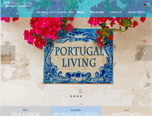 Tablet Screenshot of portugal-living.com